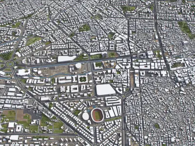 Damascus - 3D City Model Low-poly 3D model