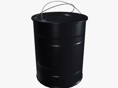 black barrel 3D model