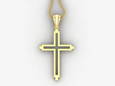 Cross Light Gold 4CP052 3DM STL 3D print model