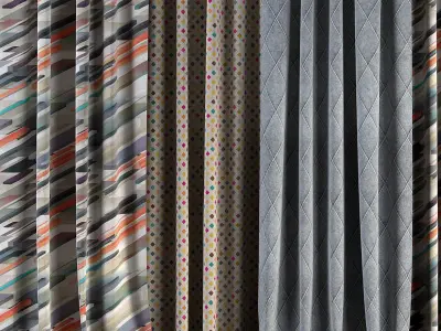 Curtain Set 84 3D model