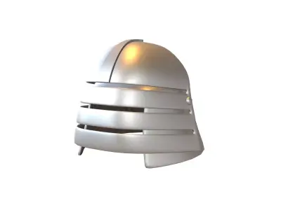 War Helmet V1 001 Low-poly 3D model