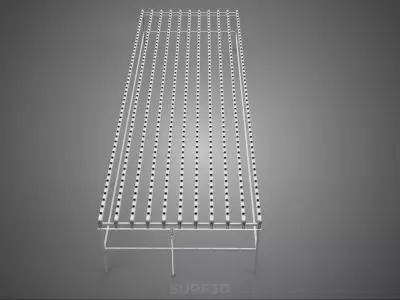 LARGE HYDROPONIC RACK NETCUP NFT SYSTEM ARRAY GARDENING FARMING 3D model