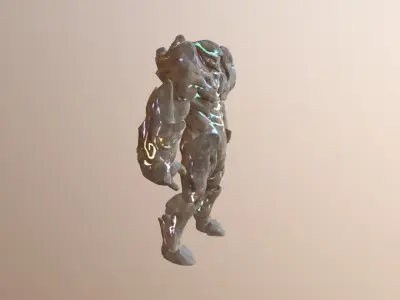 Light Golem Elemental Free low-poly 3D model