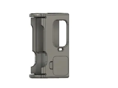 Boro Mechanical Mod single 18650 SLIM PRC connector PROTOCOL 3D print model