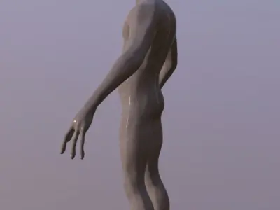 ET Grey - Rigged 3D model