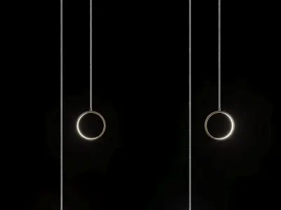 Hanging ceiling lamp OFELIA black Lampatron 3D model 3D model