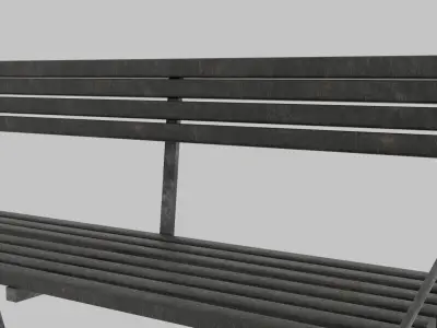 Bench 3D model 20