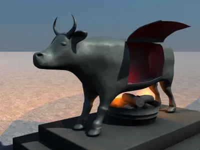 Brazen Bull Torture Device 3D model