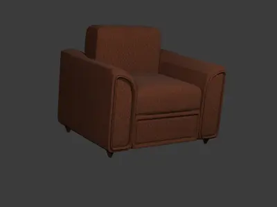 sofa-hause asset Free low-poly 3D model