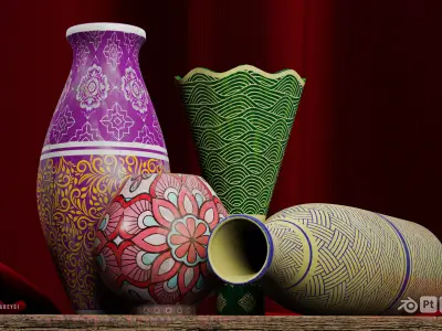 Vase Collection 2 Free 3D model