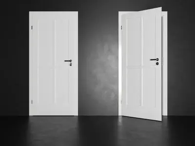 PS Modern Door Series 2 Low-poly 3D model