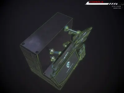 Console Terminal Low-poly 3D model