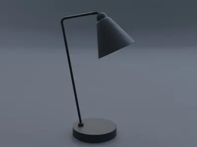 Awesome Black Table Lamp Black Lamp Free low-poly 3D model