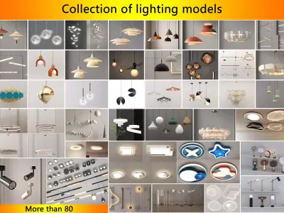 Collection of lighting models  3D model