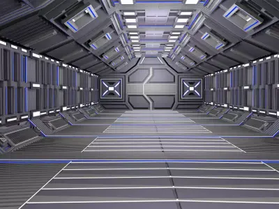 Sci  fi interior 3d model 3D model
