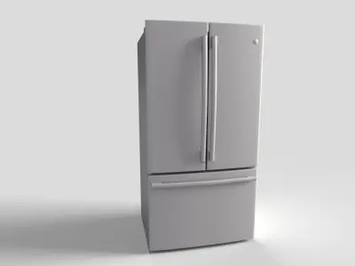 GE Profile Series Counter-Depth French-Door Refrigerator Low-poly 3D model