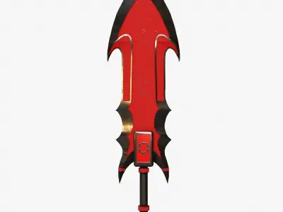 Sci-Fi Sword V4 Low-poly 3D model