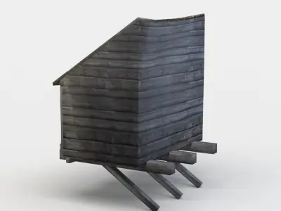 House oriel Low-poly 3D model