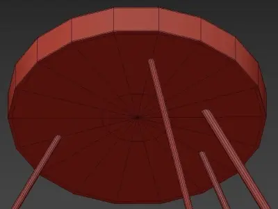 Blossi 8 circular chandelier with clear glass shades 3D model