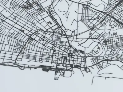 Cleveland Road Network and Streets 3D model