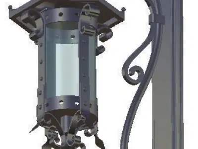 Suspended lantern 3D model