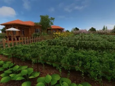 Village View 3D model