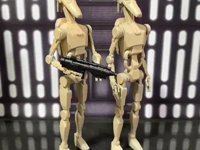 Battle droid b1 series Star Wars vintage toy kenner 3D print model