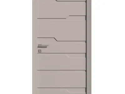 Entrance door set267 3D model