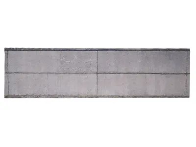 Concrete Road 3D Scan Low-poly 3D model