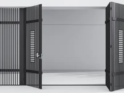 Aluminium door 54 3D model