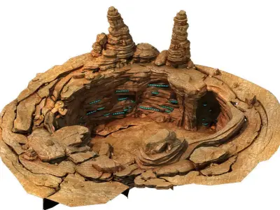 Space Meteor - Great Earth Pit 01 3D model