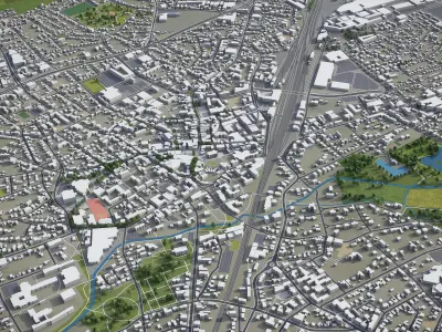 Gutersloh Low-poly 3D model