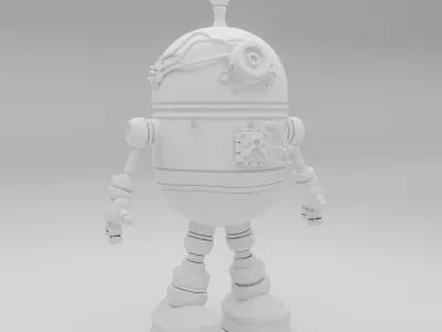 Cute Robot Toy named BITOX 3D model 3D print model