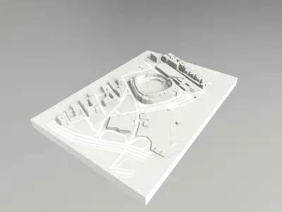 New York Yankees Baseball Stadium 3D model