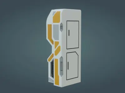 Sci-Fi Computer - Game Ready - PBR Low-poly 3D model order