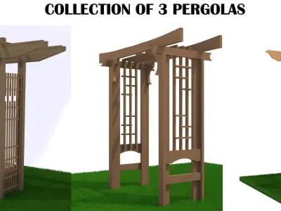 Pergola Collection kit 3D model