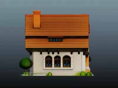 Fantasy Stone House  EM-14 3D model