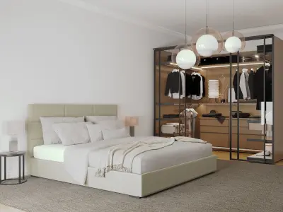 5-room interior 3D model
