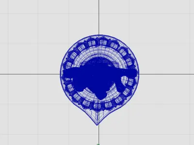 oil lamp ganesha 3D model