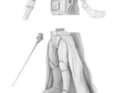 Darth Vader Action figure star-wars 3D print model