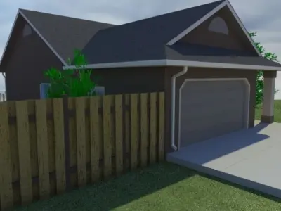 Home with Walkout Basement 3D model