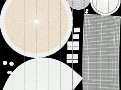 Ceiling light - PBR  Game-Ready Low-poly 3D model