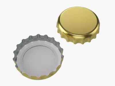 Beer cap 02 3D model
