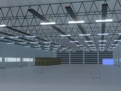 Ware House Low-poly 3D model