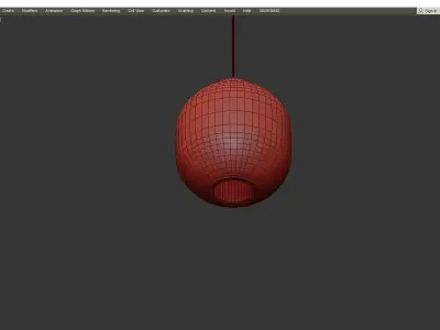Bloom Pendant Light Low-poly 3D model