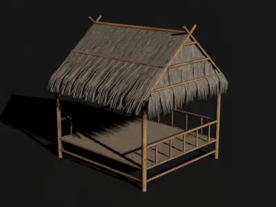 Thatch Hut 3D model