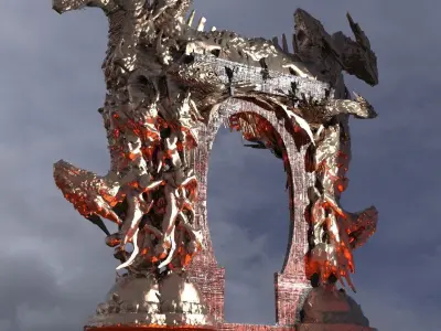 Dantes inferno monolith Archway 4 3D model