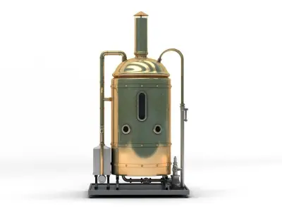 Brewing Copper Set 3D model