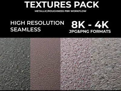 PEBBLES STONE PACK 10 PBR TEXTURES 8K 4K Texture