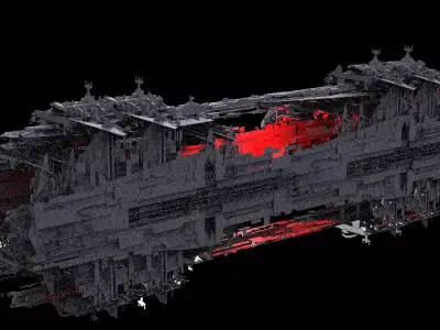 Mega Sci-Fi city Space station Rig  3D model